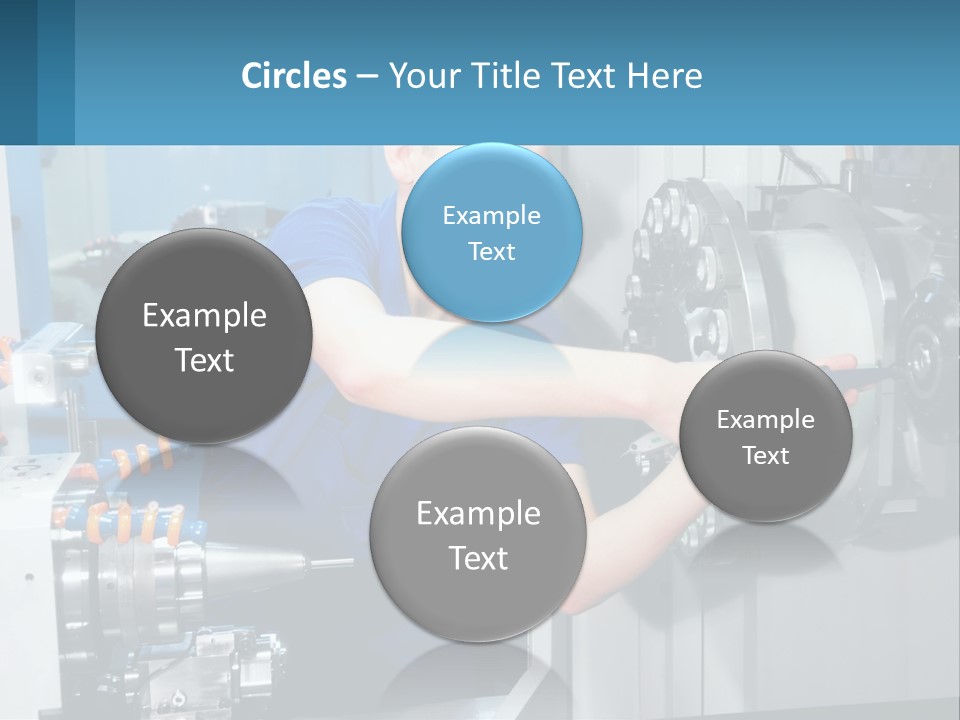 A Man Working On A Machine In A Factory PowerPoint Template
