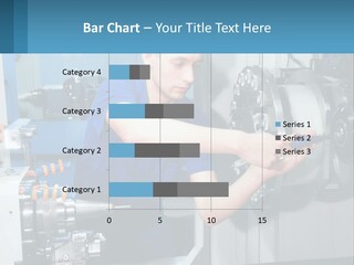 A Man Working On A Machine In A Factory PowerPoint Template