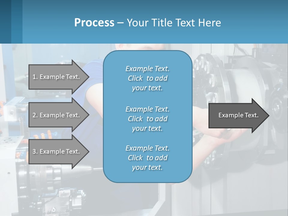 A Man Working On A Machine In A Factory PowerPoint Template