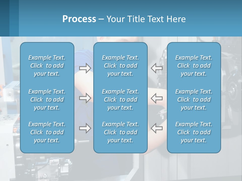 A Man Working On A Machine In A Factory PowerPoint Template