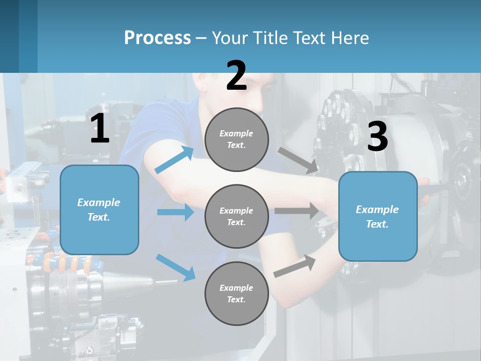 A Man Working On A Machine In A Factory PowerPoint Template