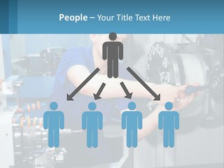 A Man Working On A Machine In A Factory PowerPoint Template