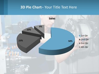 A Man Working On A Machine In A Factory PowerPoint Template