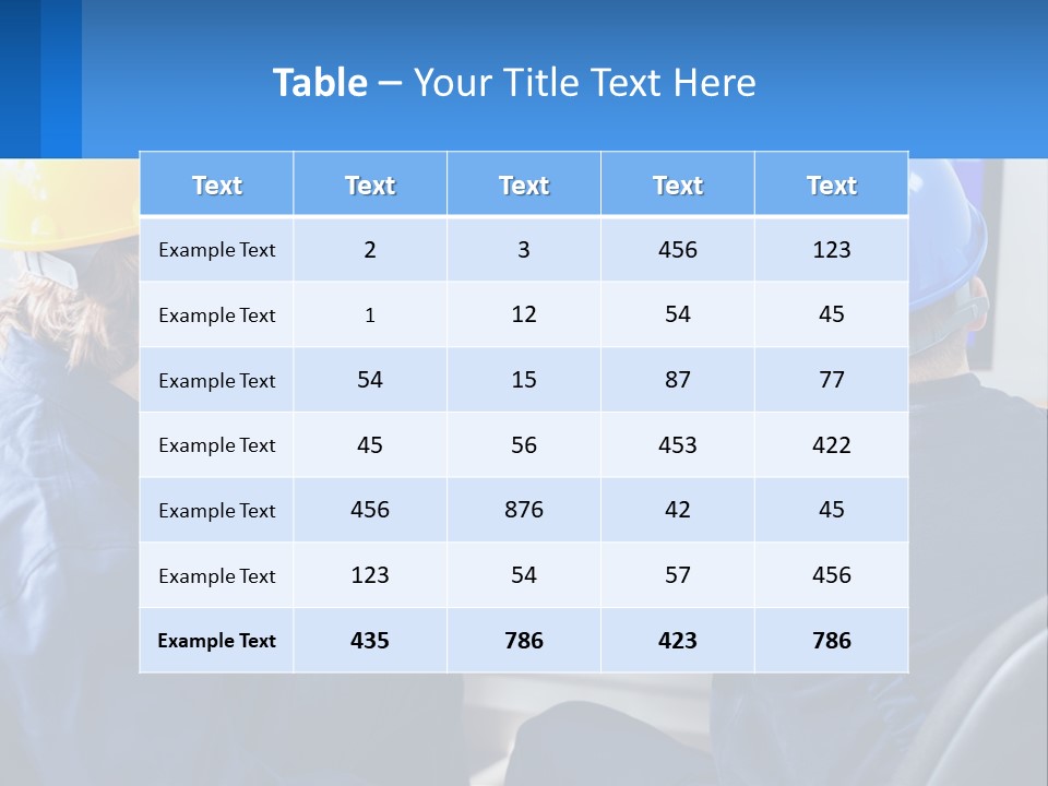 A Man In A Hard Hat Is Working On A Computer PowerPoint Template
