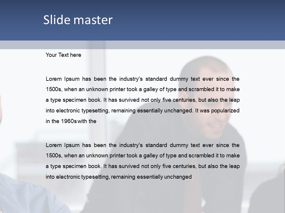 A Group Of People Sitting Around A Table PowerPoint Template