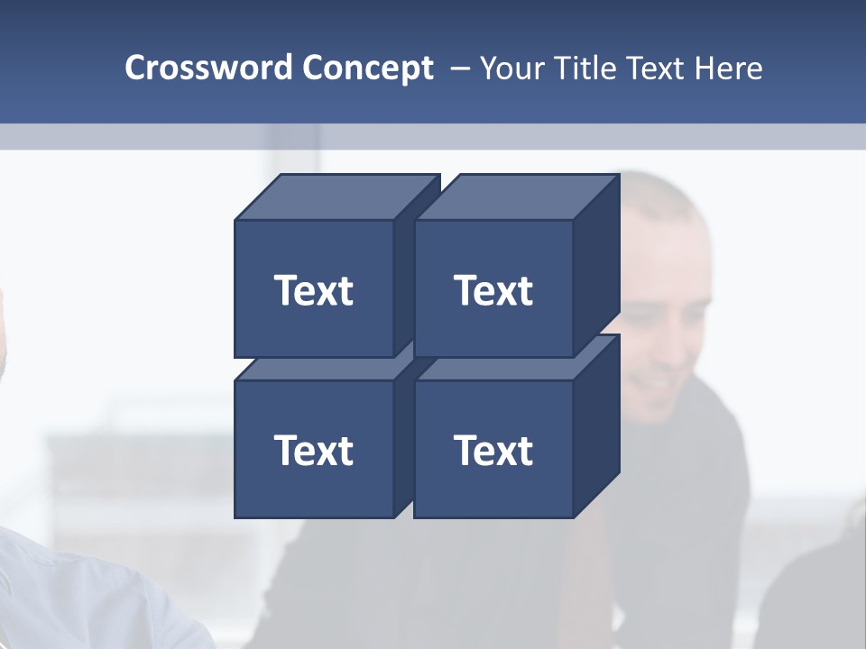 A Group Of People Sitting Around A Table PowerPoint Template