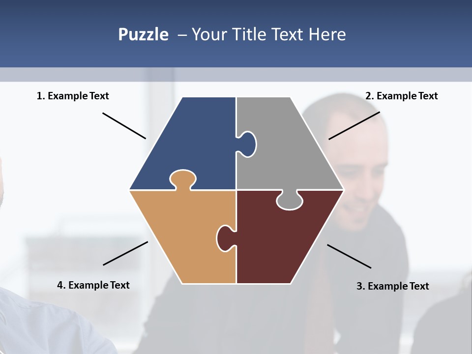 A Group Of People Sitting Around A Table PowerPoint Template