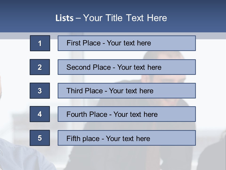 A Group Of People Sitting Around A Table PowerPoint Template