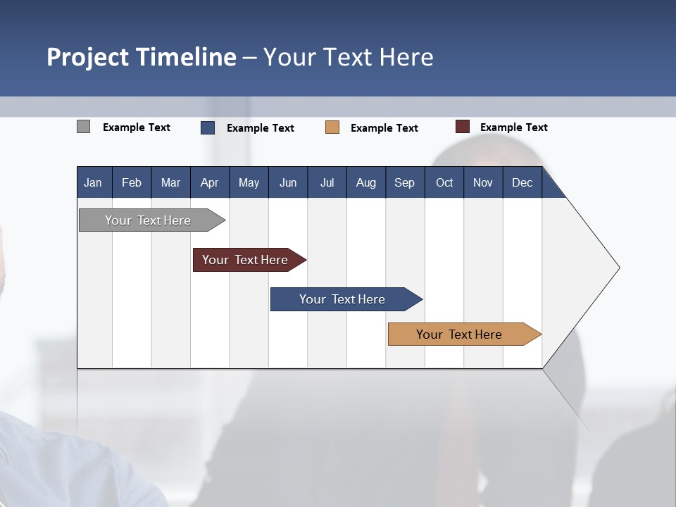 A Group Of People Sitting Around A Table PowerPoint Template