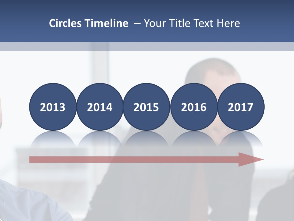 A Group Of People Sitting Around A Table PowerPoint Template