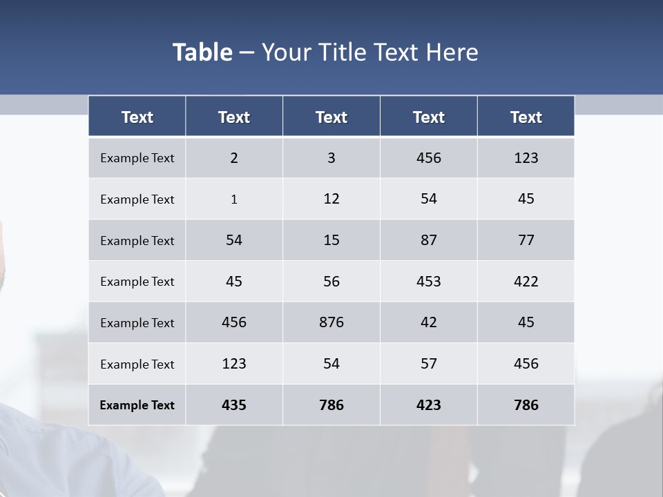 A Group Of People Sitting Around A Table PowerPoint Template