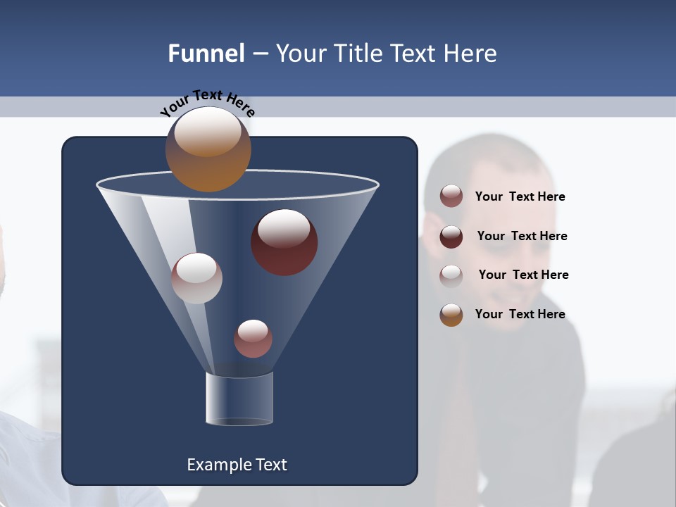 A Group Of People Sitting Around A Table PowerPoint Template