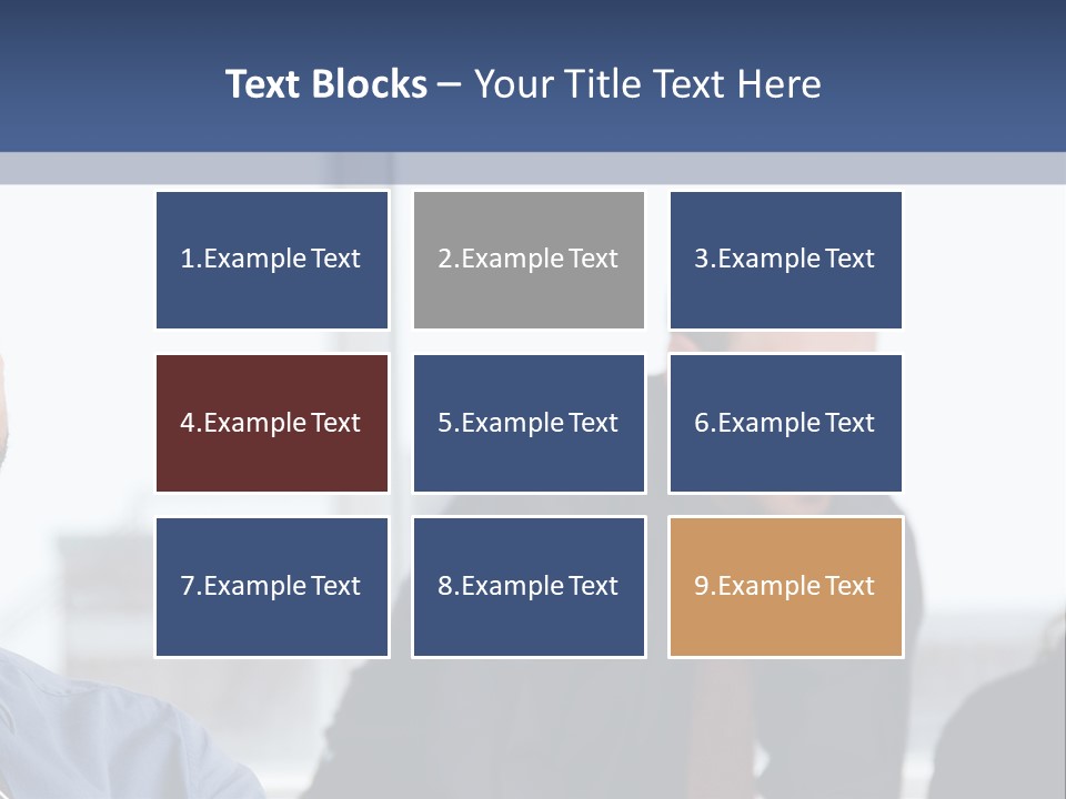 A Group Of People Sitting Around A Table PowerPoint Template