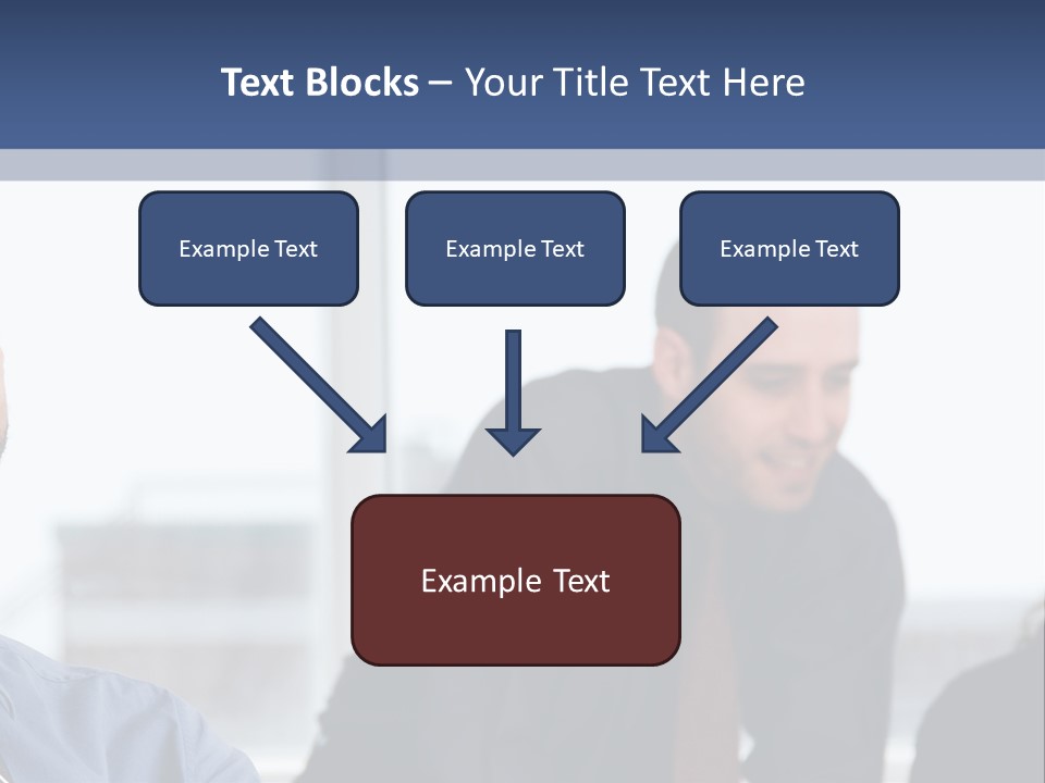 A Group Of People Sitting Around A Table PowerPoint Template