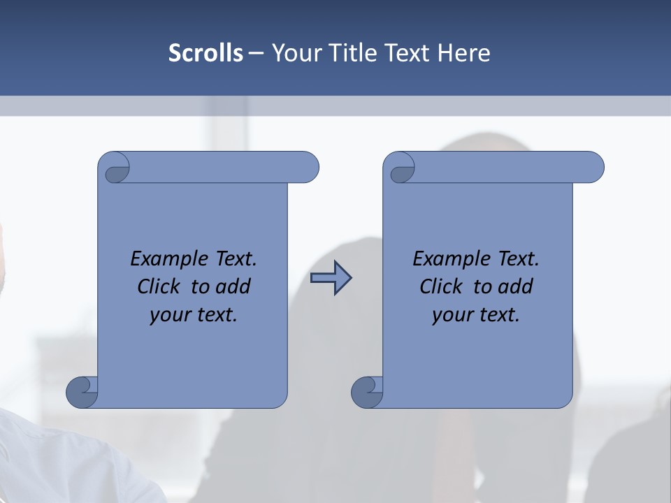 A Group Of People Sitting Around A Table PowerPoint Template