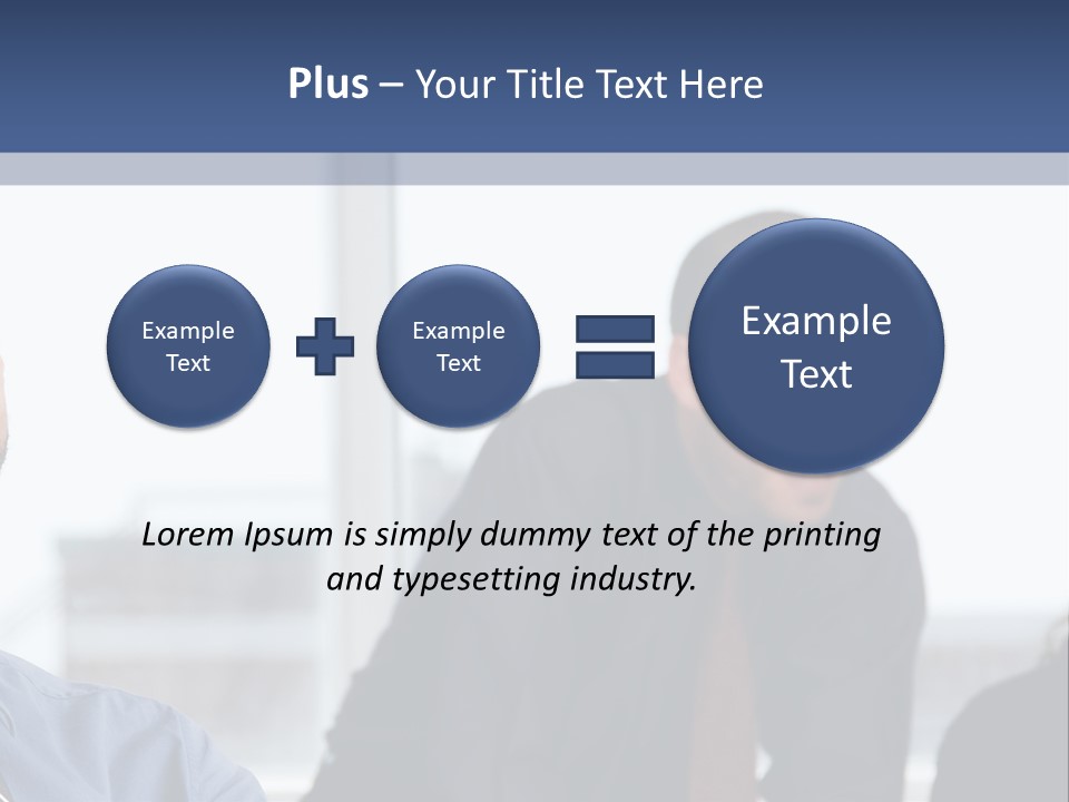A Group Of People Sitting Around A Table PowerPoint Template