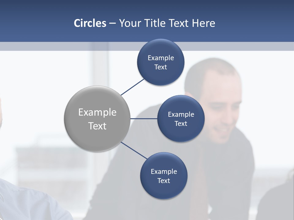 A Group Of People Sitting Around A Table PowerPoint Template