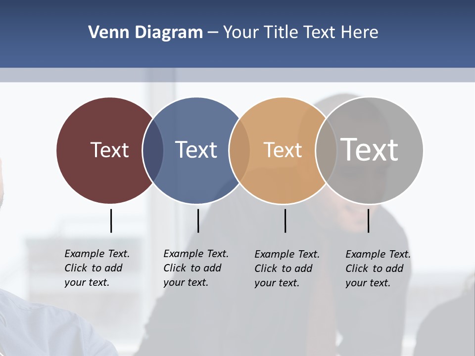 A Group Of People Sitting Around A Table PowerPoint Template