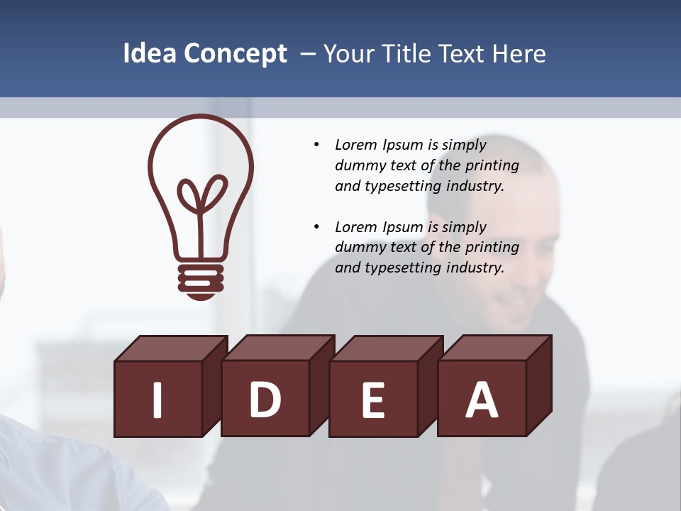 A Group Of People Sitting Around A Table PowerPoint Template