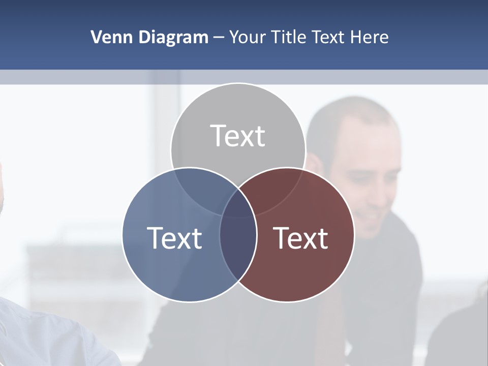 A Group Of People Sitting Around A Table PowerPoint Template