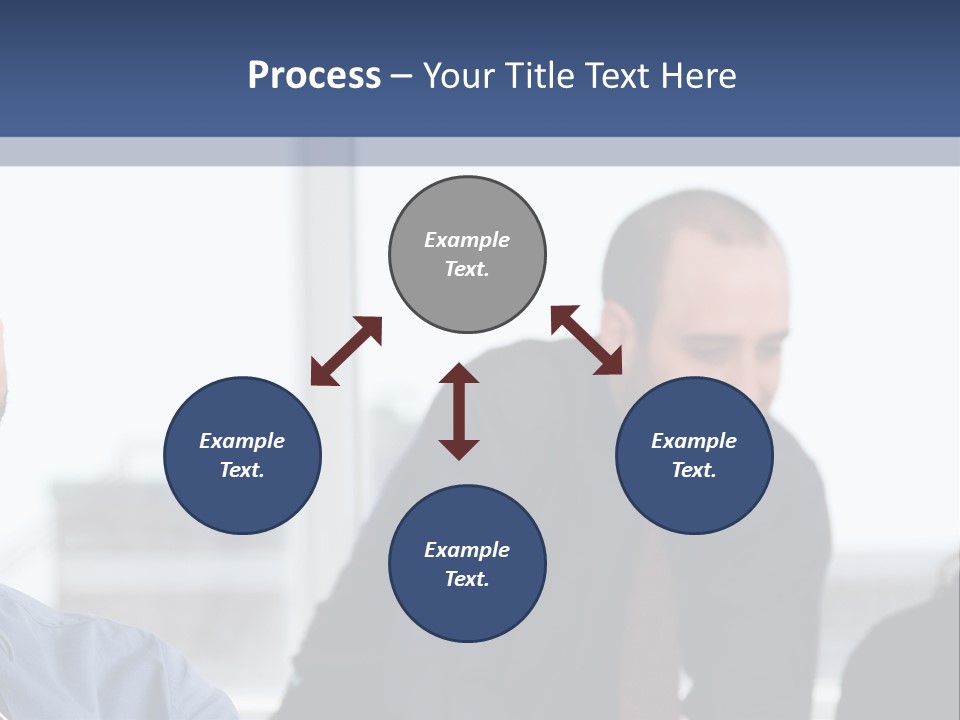 A Group Of People Sitting Around A Table PowerPoint Template