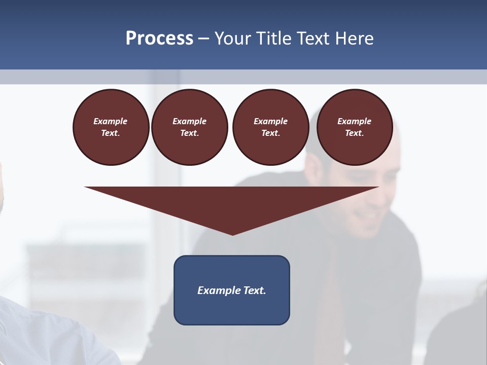 A Group Of People Sitting Around A Table PowerPoint Template