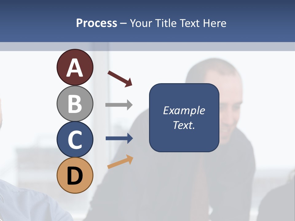 A Group Of People Sitting Around A Table PowerPoint Template