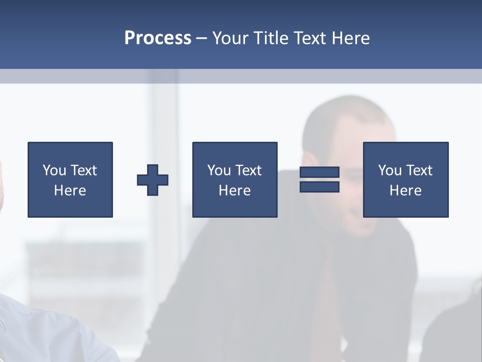 A Group Of People Sitting Around A Table PowerPoint Template