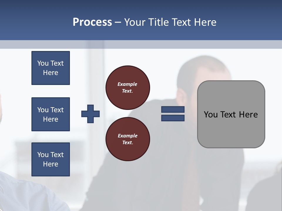 A Group Of People Sitting Around A Table PowerPoint Template