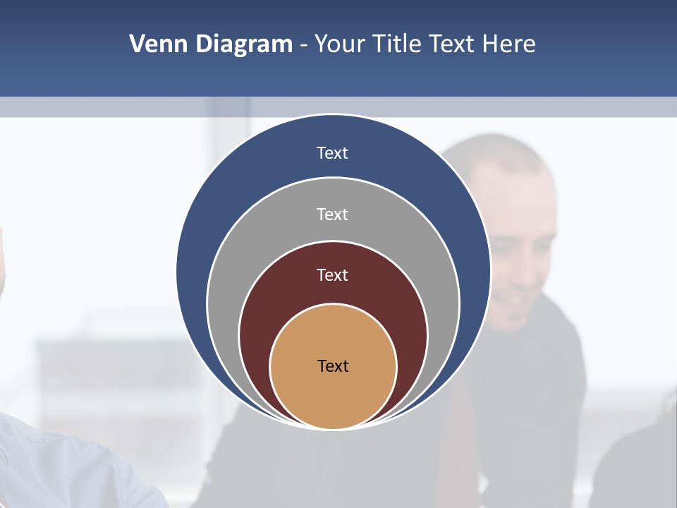 A Group Of People Sitting Around A Table PowerPoint Template