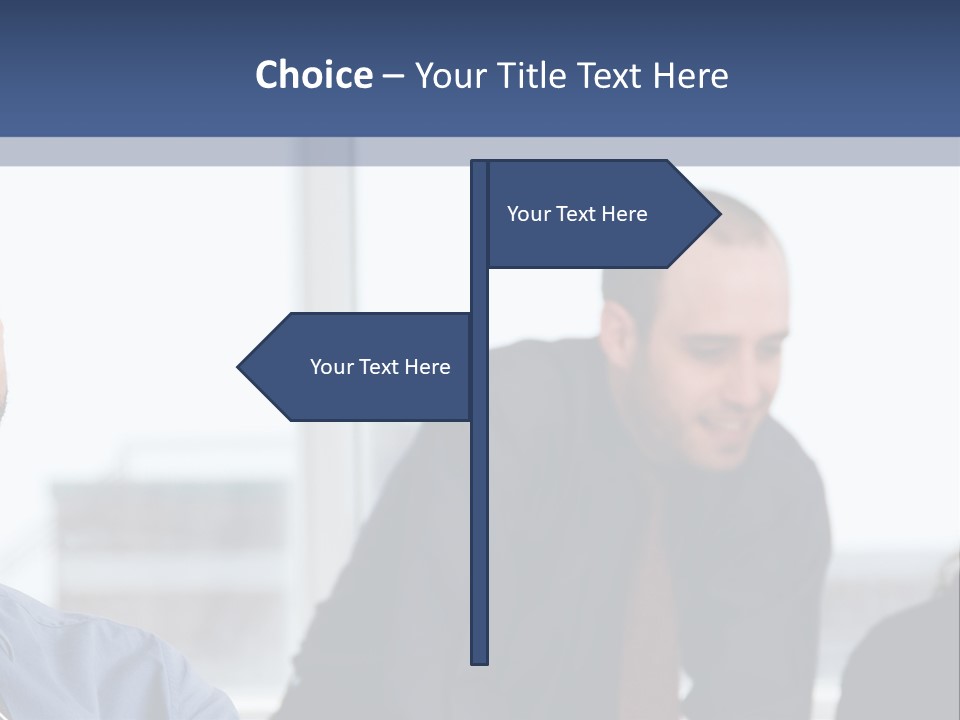 A Group Of People Sitting Around A Table PowerPoint Template