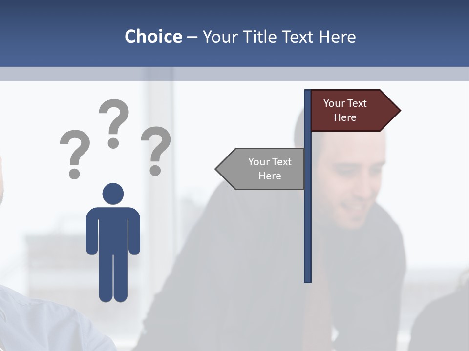 A Group Of People Sitting Around A Table PowerPoint Template