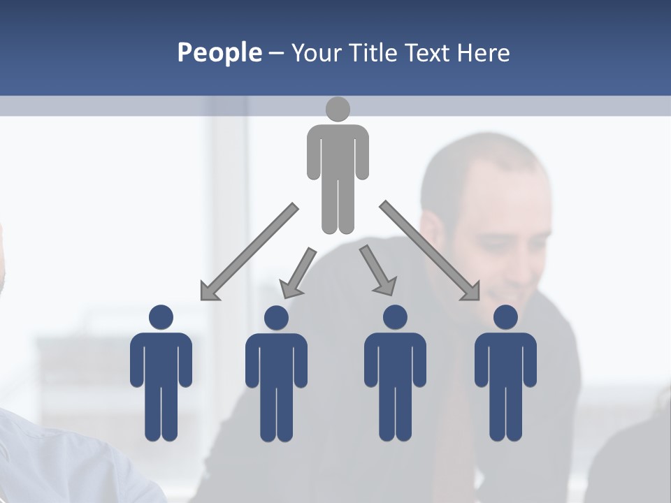 A Group Of People Sitting Around A Table PowerPoint Template