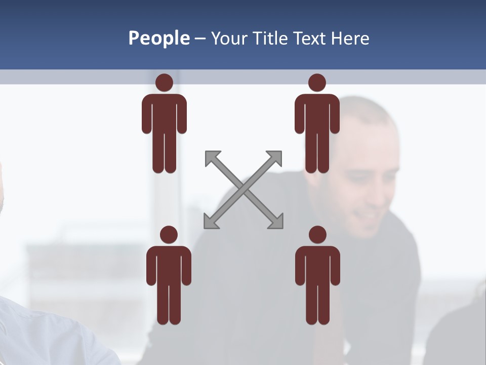 A Group Of People Sitting Around A Table PowerPoint Template