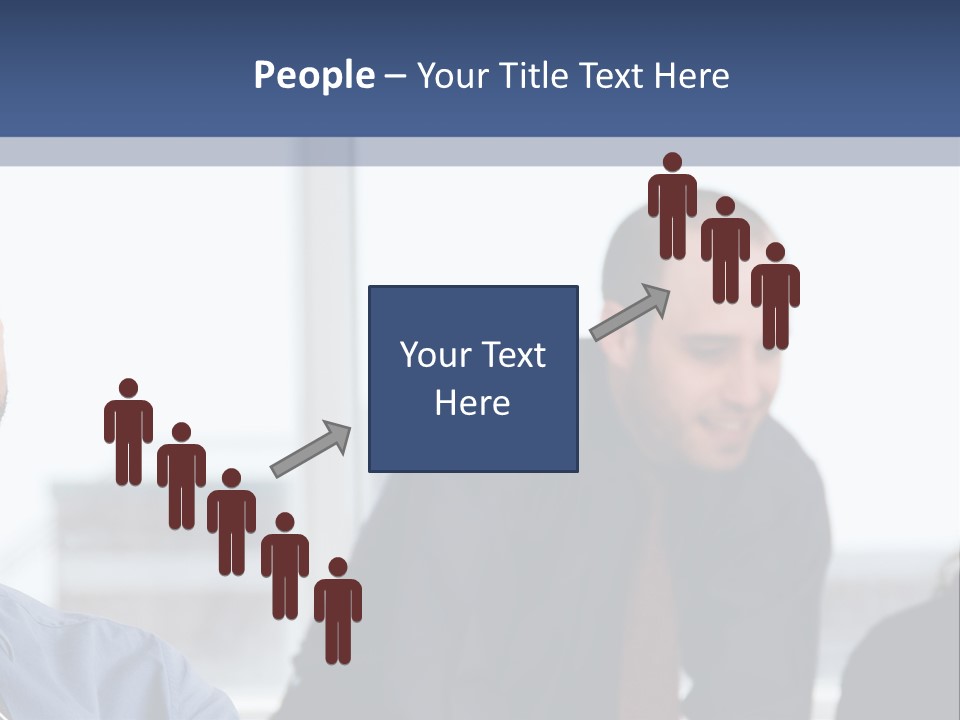 A Group Of People Sitting Around A Table PowerPoint Template