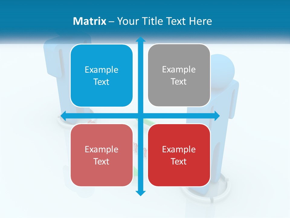 A Blue Man Standing Next To A Green Man PowerPoint Template