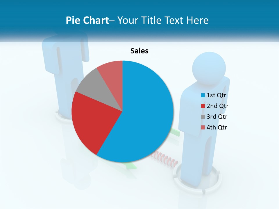 A Blue Man Standing Next To A Green Man PowerPoint Template