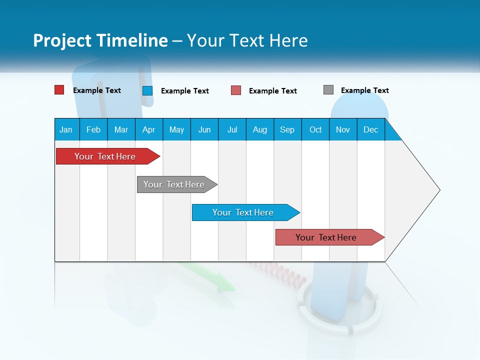 A Blue Man Standing Next To A Green Man PowerPoint Template