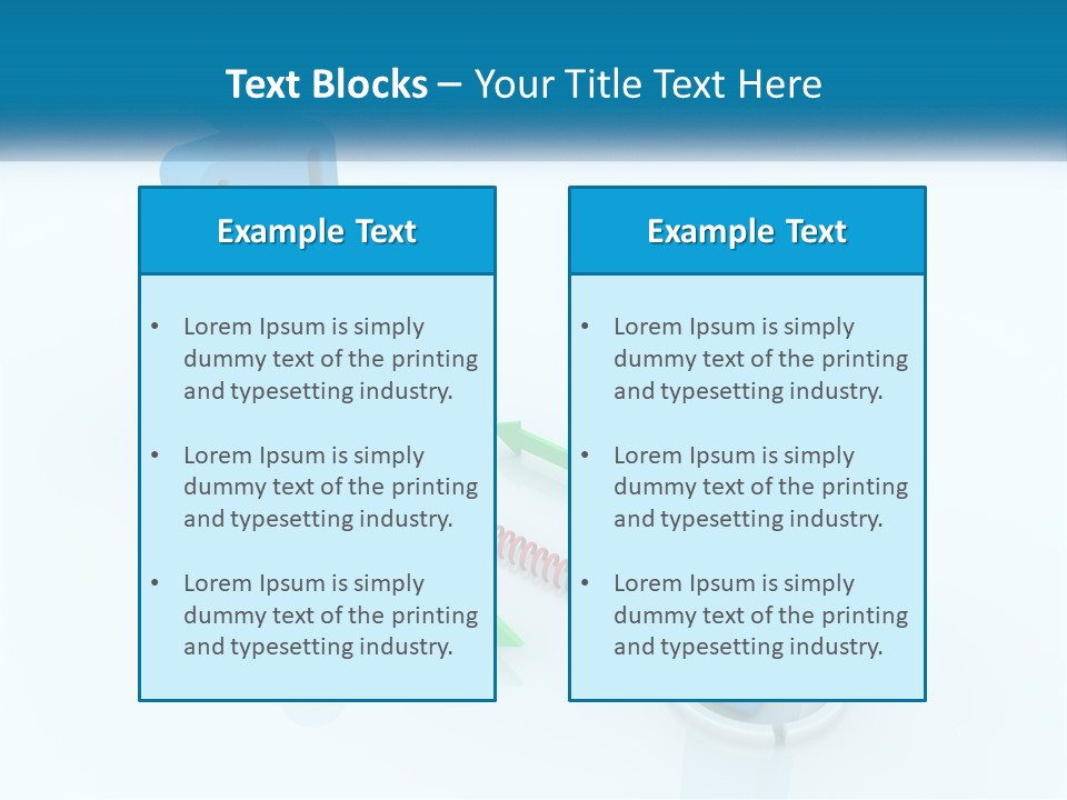 A Blue Man Standing Next To A Green Man PowerPoint Template