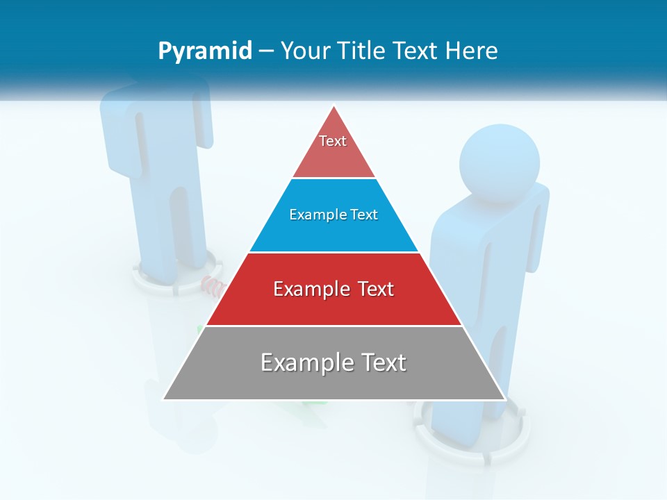 A Blue Man Standing Next To A Green Man PowerPoint Template