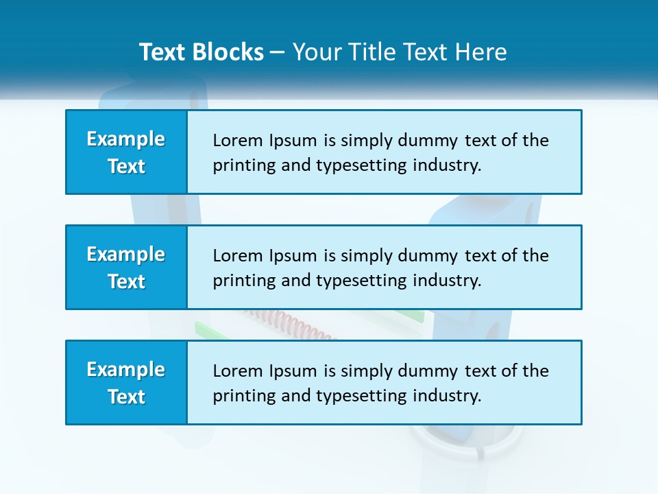 A Blue Man Standing Next To A Green Man PowerPoint Template