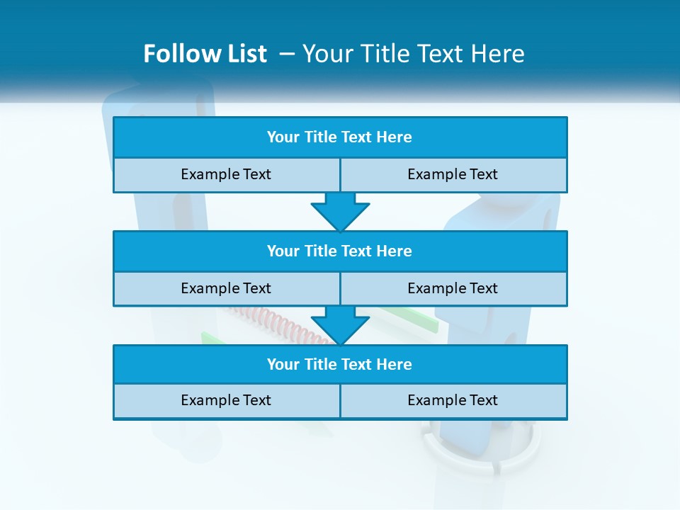 A Blue Man Standing Next To A Green Man PowerPoint Template