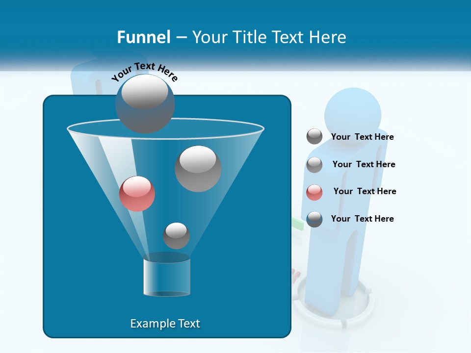 A Blue Man Standing Next To A Green Man PowerPoint Template