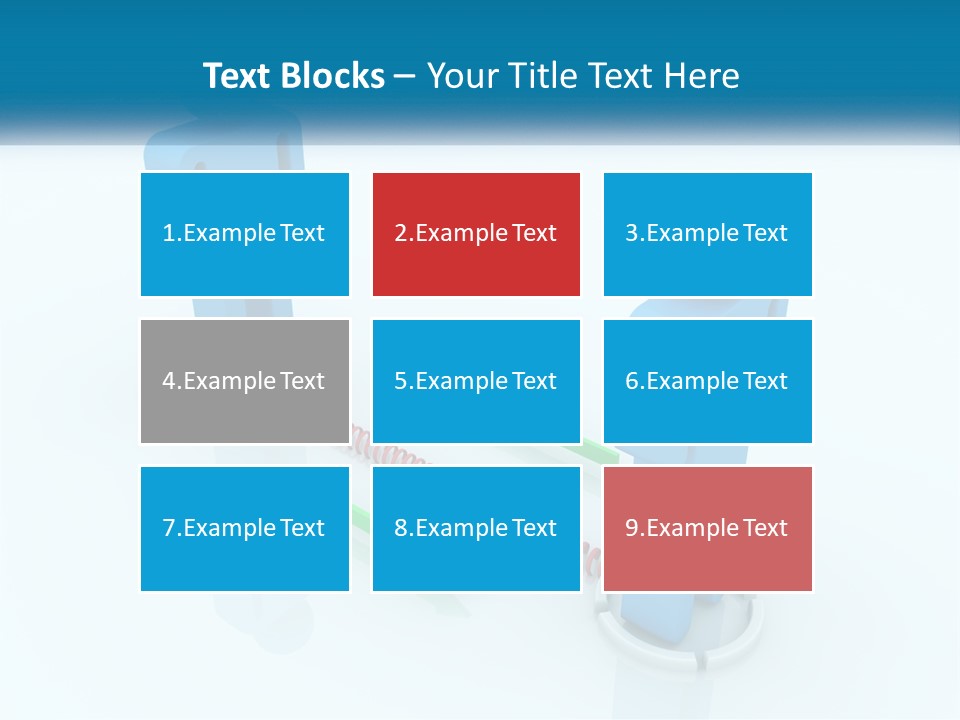 A Blue Man Standing Next To A Green Man PowerPoint Template