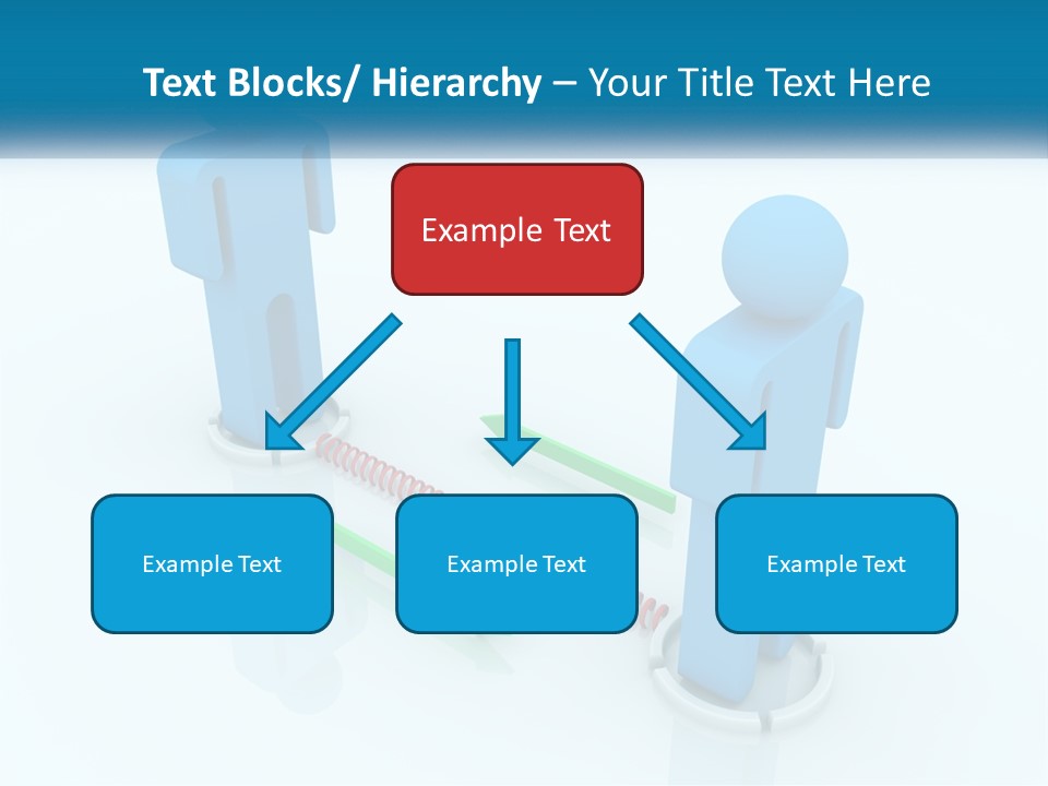 A Blue Man Standing Next To A Green Man PowerPoint Template
