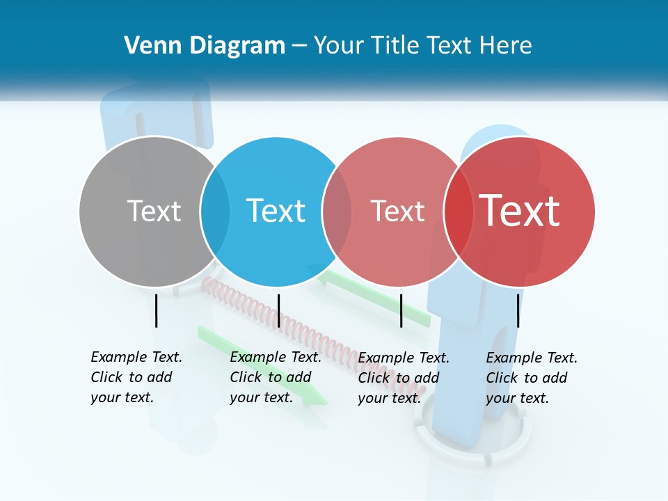 A Blue Man Standing Next To A Green Man PowerPoint Template