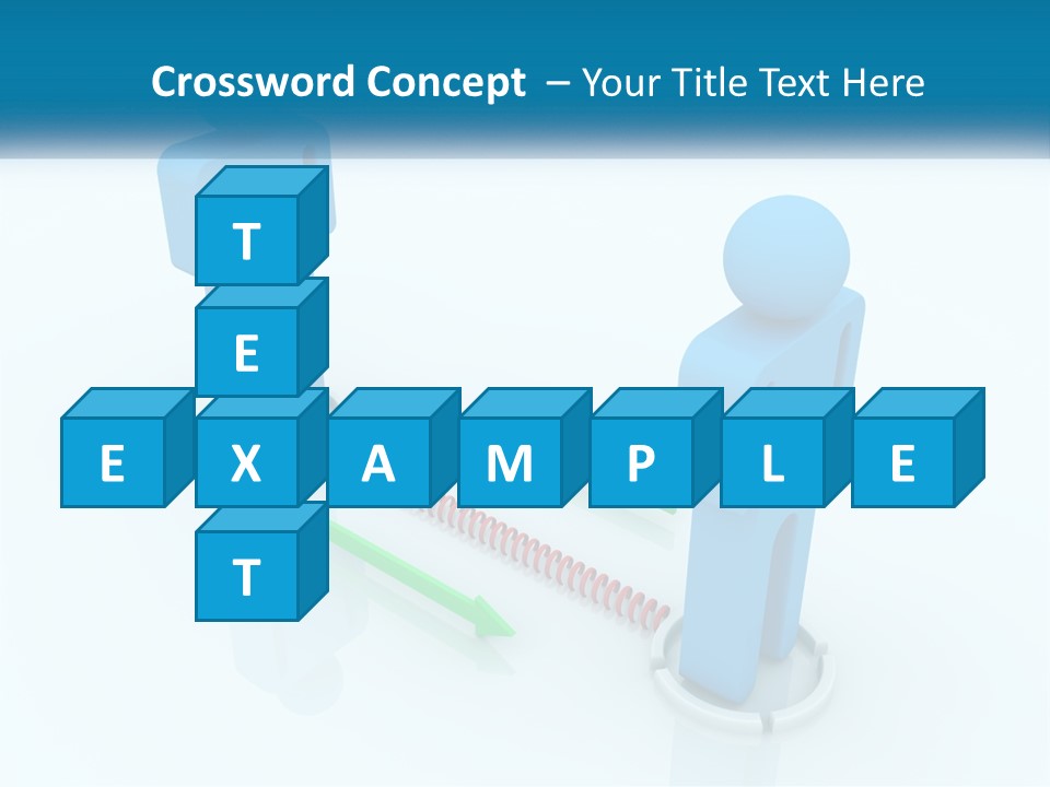 A Blue Man Standing Next To A Green Man PowerPoint Template