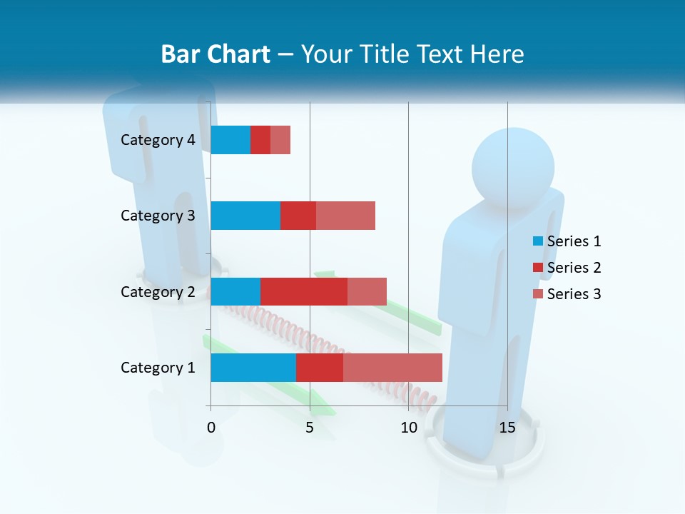 A Blue Man Standing Next To A Green Man PowerPoint Template
