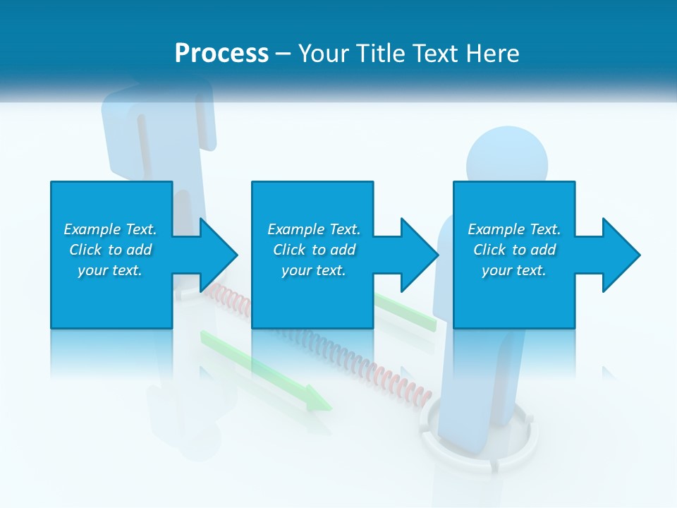 A Blue Man Standing Next To A Green Man PowerPoint Template
