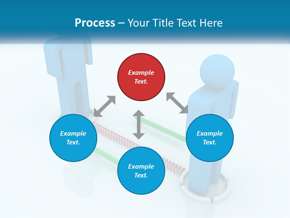 A Blue Man Standing Next To A Green Man PowerPoint Template